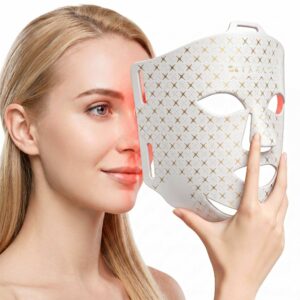 3D Silicone LED Facial & Neck Mask – 8-Color Light Therapy Beauty Device for Face & Jawline
