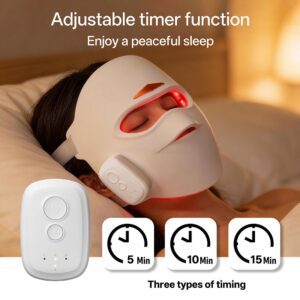 3D Silicone LED Face Mask – Red Light Therapy Skincare Mask with 4 Light Modes
